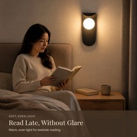 Wandmontierte Leuchte Moderne Minimalistische Eisen-Nachttischlampe für Schlafzimmer Hotel Flur Treppenhaus Wohnzimmer TV-Wand Dekoration
