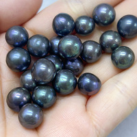 Harga Pabrik Mutiara Air Tawar Alami Bulat Berwarna 6-10mm dari Muses Jewels, Manik-Manik Lepas untuk Pembuatan Perhiasan