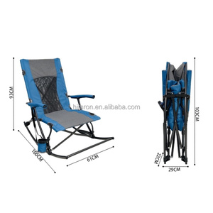 Chaise à bascule de luxe portable et pliable avec logo personnalisé pour adultes, idéale pour la pêche, le camping, les sorties en plein air, les pique-niques, la plage et la détente - Product Image 6