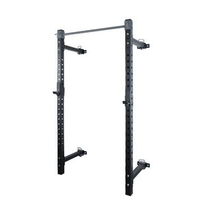 壁掛け式メタルスクワットラック（プルバー付き）多機能ジム機器 パワー クロスフィットラック ブラックマット - Product Image 6