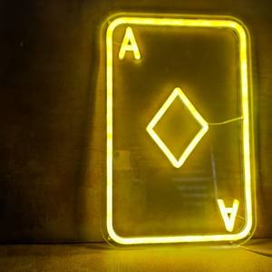 Lámpara Decorativa Acrílica con Luz de Neón de Cartas de Póquer LED Personalizable - Product Image 3