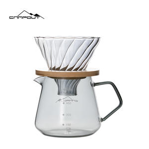 Carafe filtrante à café en verre Campout 2,0 L légère pour infusion parfuite, pot de partage couleur unie - Product Image 3