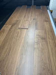 Planchers en bois multicouches en noyer noir, lames lisses, <span class=keywords><strong>parquet</strong></span>, profil à clipser - Product Image 2