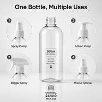 Flacons pompe pour shampoing de luxe, flacons vides transparents pour produits capillaires, conteneurs en plastique pour savon liquide