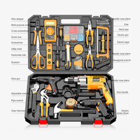 Nouvelle boîte de rangement d'outils de chantier en plastique rigide et résistant, prix bas, ensemble d'outils électriques combinés, perceuse électrique
