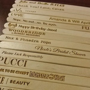 Tùy Chỉnh Laser Khắc 114Mm Nghệ Thuật Dân Gian Popsicle Stick Cá Nhân Gỗ Ice Cream Stick - Product Image 4