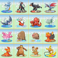 Cartes à collectionner lenticulaires rétro Pokémon, cartes à échanger de personnages d'anime, cadeaux, souvenirs pour distributeurs automatiques, vente en gros, jeux de société