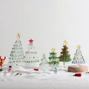 2024 Wholesale <b>Mini</b> Glass <b>Christmas</b> <b>Tree</b> Ornaments Gift Desktop Decoration Xmas <b>Tree</b> for Party - Product Image 6