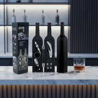 Ouvre-bouteille de vin multifonctionnel créatif de haute qualité en plastique et acier inoxydable, ensemble de cinq pièces FEI TSWEI