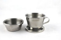 Cafetière à café en gros, pot réutilisable, pour verser le café à la main, cafetière à expresso, portable, manuelle, filtre à goutte en acier inoxydable 304