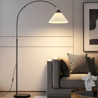 Lampe sur pied design de luxe à LED avec base en marbre réglable en hauteur pour chambre à coucher, salon moderne