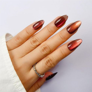 GLAMERMAID <span class=keywords><strong>Faux</strong></span> Ongles à Presser Effet Chrome Courts Amande <span class=keywords><strong>Blanc</strong></span> Nacré Faits Main <span class=keywords><strong>en</strong></span> <span class=keywords><strong>Gel</strong></span> Doux Effet <span class=keywords><strong>Gel</strong></span>ée, Ongles Artificiels Ovale Glazed Donut, Kit de Colle pour Femmes - Product Image 3