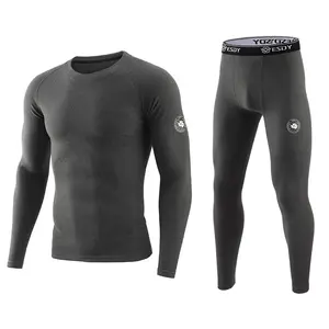 Couche de base hiver laine mérinos personnalisée en gros hommes femmes sans couture cyclisme sport tactique longs Johns ensembles de sous-vêtements thermiques