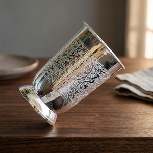 Vintage Floral Stainless Steel <b>Double</b> <b>Wall</b> <b>glass</b> Gift for Adults - Product Image 4