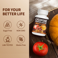 Gélules d'huile de graines de citrouille de qualité GMP avec lycopène et huile de spores de Reishi pour la santé de la peau et des cheveux, antioxydant, complément alimentaire OEM