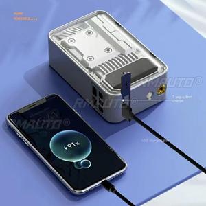 Inflador de Aire para Auto de 4000 mAh, Bomba de Neumáticos Inalámbrica, Compresor de Aire con Pantalla Digital de 3-150 PSI para Autos, Motocicletas y Bicicletas - Product Image 3