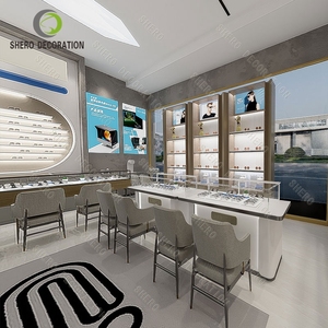 Présentoir Optique Moderne Personnalisé pour Magasin de Lunettes – Design Intérieur de Vitrine à Lunettes pour Opticien - Product Image 3