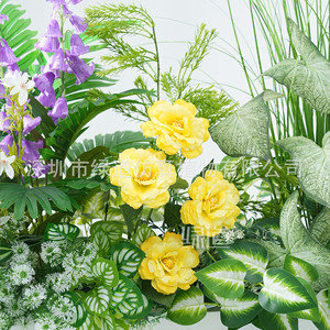 Bouquet de fleurs artificielles Greenway, décoration intérieure, décoration d'escalier de villa - Product Image 1