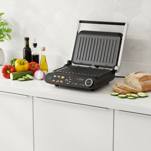 Presse à <span class=keywords><strong>panini</strong></span> électrique professionnelle pour la maison, surface antiadhésive, contrôle numérique de la température, contrôlable par application, pour sandwichs <span class=keywords><strong>et</strong></span> viandes - Product Image 1