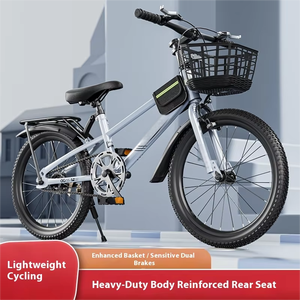 Vélo Étudiant pour Enfants 7-10-17 Ans, VTT 20, 22, 24 Pouces pour Garçons et Filles avec Double Système de Freinage V - Product Image 3