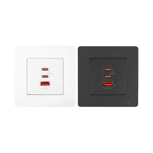 MOES 30W 65W Supers chn elles Laden 3 Port Typ C Adapter Stern ring Design Weiß Schwarz Wand steckdose 1.5A USB C Stecker 220V Kunststoff 2 - Product Image 1