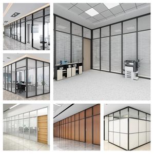 SZMK 2026 – Système de cloisons modulaires modernes sans cadre, insonorisées, pour bureaux, avec panneaux en alliage d'aluminium - Product Image 5