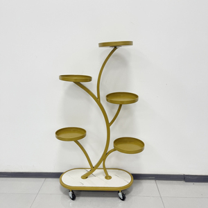Présentoir à fleurs en métal OEM Pots or décoration intérieure porte-fleurs étagère <span class=keywords><strong>pour</strong></span> pots de fleurs <span class=keywords><strong>pour</strong></span> plantes - Product Image 6