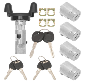 Đánh lửa chuyển đổi khóa xi lanh + 4 cửa xi lanh khóa + 6 phím Tương thích với 2001-2007 Express Savana #704600 706591 598007 - Product Image 3