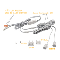 Capteur PIR infrarouge à double tête pour détection de mouvement humain, 8 ans, 1512 Sub-control, 5V 12V 24V 36V, interrupteur double tête
