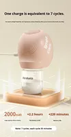 Dorabela Tire-lait électrique mains libres entièrement automatique portable sans PVC, modèle à débit variable pour biberon de bébé