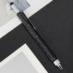 Bolígrafo Multifuncional 6 en 1, Regla Metálica Hexagonal, Nivel, Destornillador para Pantalla Táctil, Herramienta Creativa de Papelería - Product Image 6