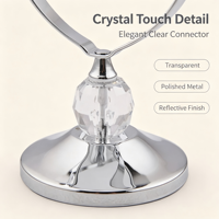 Miroir de maquillage ovale double face professionnel de 3 pouces, grossissement 3X, avec cadre en métal, finition en verre, OEM ODM personnalisé