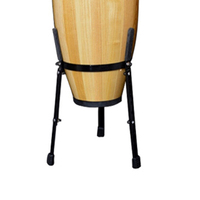 Natural Wood Conga Drum with Stand, Professional Latin Percussion for Live Performance & Band Practice