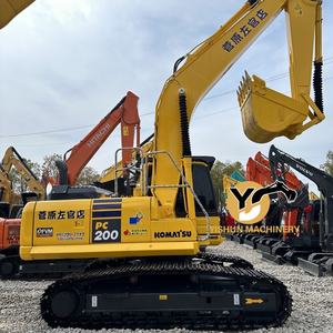 Excavadora Usada de Bajo Consumo de Combustible Yishun, Excavadora de Orugas Usada de 20 Toneladas, Excavadora Komatsu PC200 Usada para Ingeniería - Product Image 1