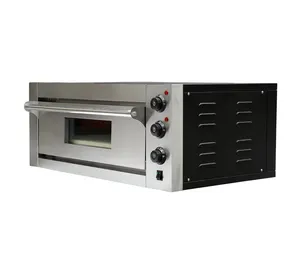Microwave Listrik Komersial Populer 1-Layer Oven Pizza Baking Oven Otomatis Penuh