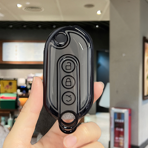 <span class=keywords><strong>Funda</strong></span> de goma suave de TPU para llave con llavero, superventas, en stock de fábrica, para <span class=keywords><strong>llaves</strong></span> de coche Wuling Bingo, Baojun KiWi EV, Air EV, Yep, Cloud - Product Image 6