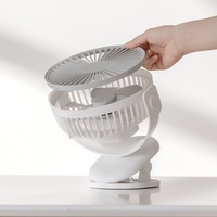 Ventilateur à pince de bureau Ventilateur portable longue endurance L'été doit avoir une batterie rechargeable Refroidissement par air Mini ventilateur Usb multifonction