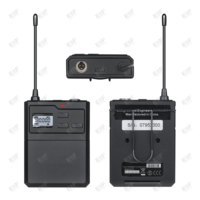 Sistema Inalámbrico Profesional PLL Lavalier Bodypack HC1000, 200 Canales, 55dB SNR, 310dBm, Potencia Ajustable, 1 Año de Garantía