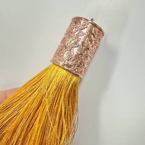 Borla Decorativa China Personalizada de Diseño 2026 con Logotipo, Borla con Extremo de Cordón Metálico <span class=keywords><strong>para</strong></span> Prendas, Cortinas y Decoración - Product Image 3