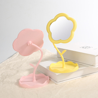 Miroir de maquillage personnalisé en forme de fleur pour table de chevet ou bureau – Vente en gros