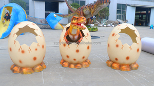 Modèle d'œuf de dinosaure artificiel en fibre de verre personnalisé pour l'amusement, Chuangying CY-AD-3, capteurs de position infrarouges - Product Image 2