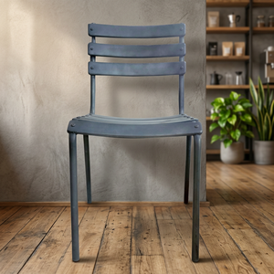 Industrial & Vintage Iron Metal <b>Dining</b> <b>Chair</b> Home and Hotel Use Hand <b>Painted</b> Antique Finish Eco-Friendly Durable - Product Image 2