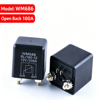 Relé de Arranque Automotriz de 100A 120A 200A DC 12V 24V, 4 Pines, Normalmente Abierto, Piezas de Repuesto Eléctricas para Automóviles de Alta Resistencia
