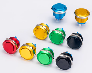 Công tắc nút kim loại 22mm, nút tự đặt lại bị oxy hóa hoàn toàn, công tắc chạy bộ, thường mở - Product Image 1