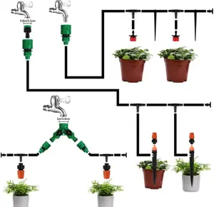 带雨水传感器水定时器的花园自动智能灌溉系统滴灌套件