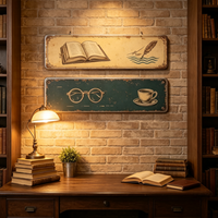 Plaque signalétique personnalisée en aluminium peinte |   Option d'Étiquette Murale en Aluminium Gaufré OEM/ODM pour la Décoration du Ramadan à Domicile, dans les Bars et Cafés