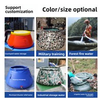 Réservoir d'eau portable en PVC souple, épaissi, grande capacité, pliable, pour extérieur, lutte contre les incendies, forêt, réservoir d'eau mobile