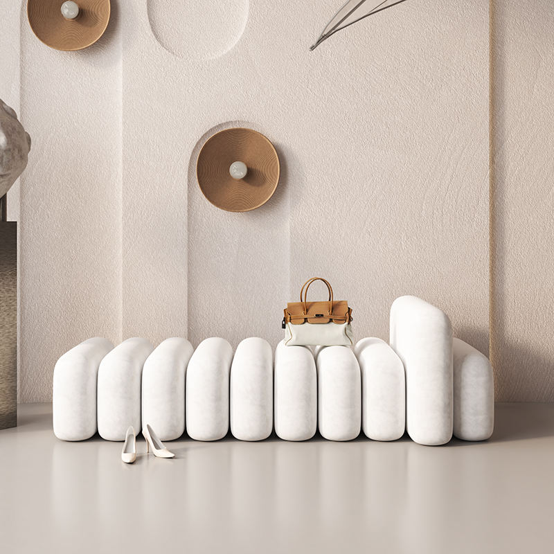 Blanco, 100*45*55 mm, reposabrazos alto en un lado