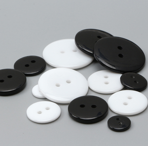 Vòng may bánh mì hình dạng nút nhựa trong suốt với 2 lỗ nút phụ kiện - Product Image 5