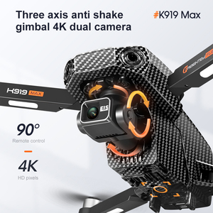 K919 tối đa tránh chướng ngại vật GPS trở lại 4k ESC máy ảnh kép FPV không chổi than Ba Trục Gimbal Quadcopter 4.5 "Màn hình điều khiển từ xa - Product Image 4